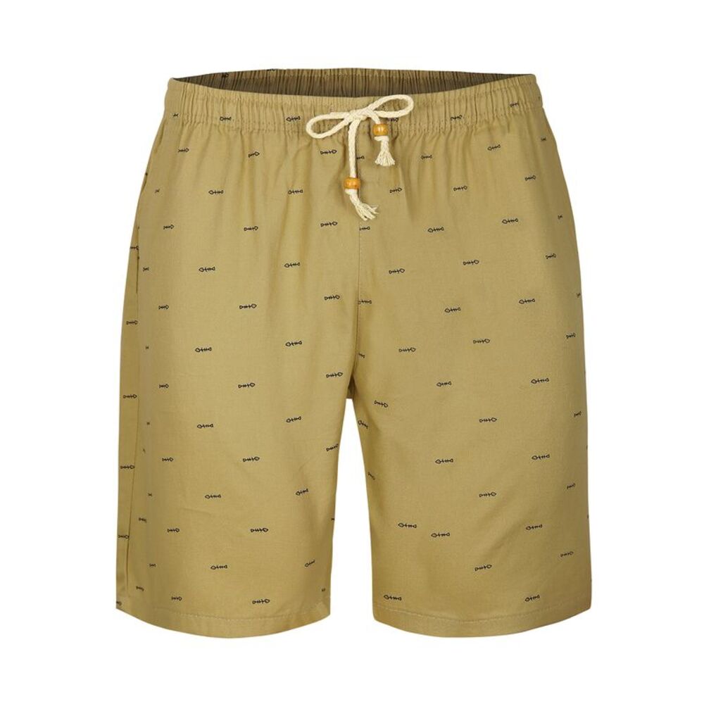 Summer Swim Elastic Waistband Drawstring Pockets Patterned Beach Board Shorts